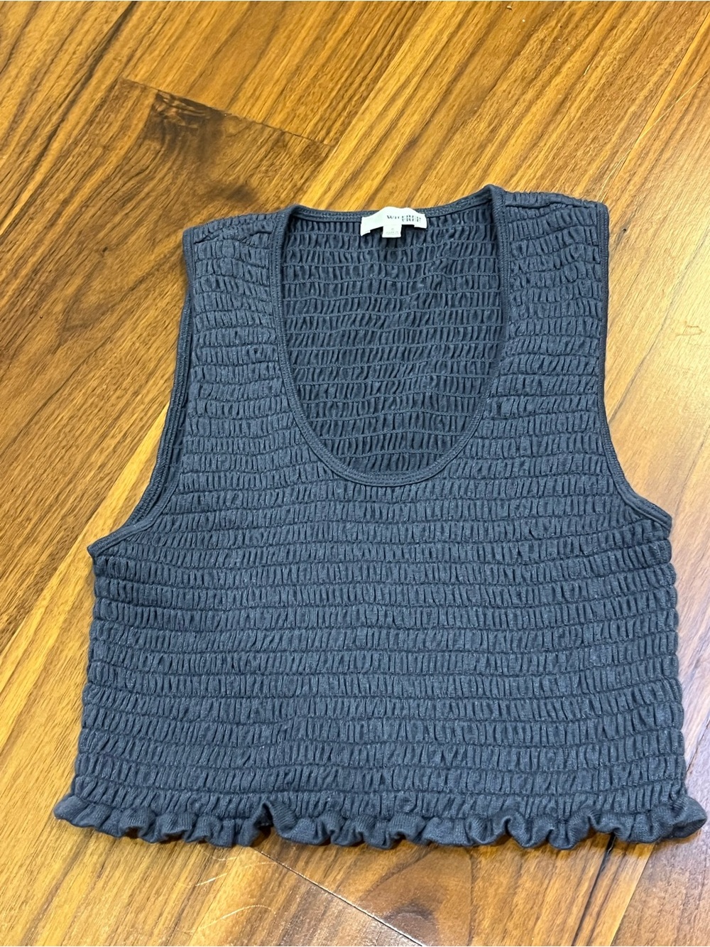 Aritzia Smocked Crop Tank